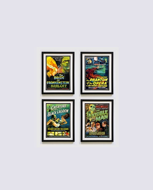 Classic Universal Monsters Movie Posters set 2