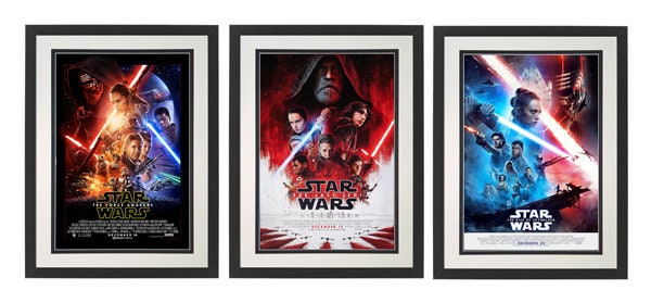 New Star Wars Poster set Finest Quality Prints & Framing