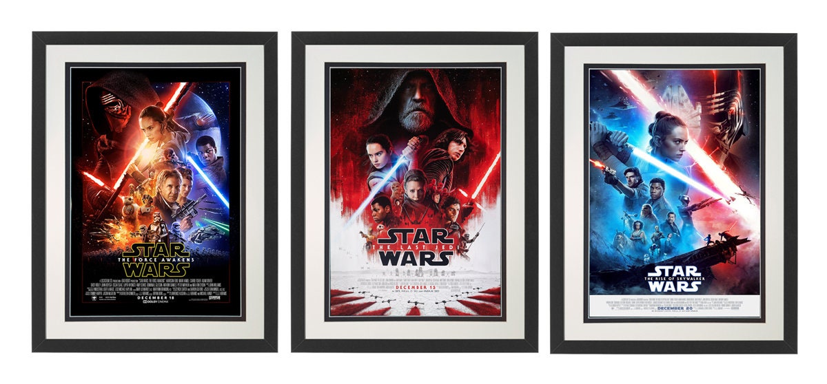 New Star Wars Poster set Finest Quality Prints & Framing