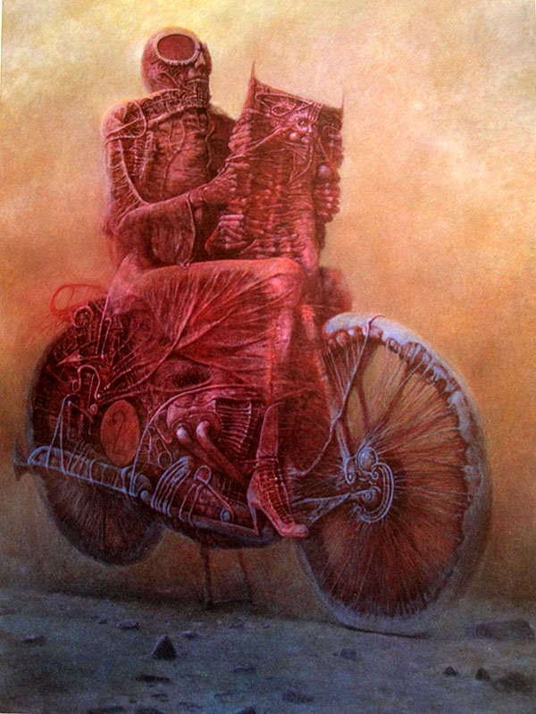 Beksinski Poster Art Print Ghost Biker