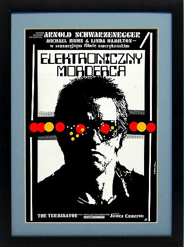Terminator Poster Polish Version Custom Framed Print A+ Quality
