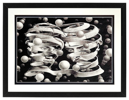 M.C. Escher Art Print Bond of Union Custom Framed Many Sizes