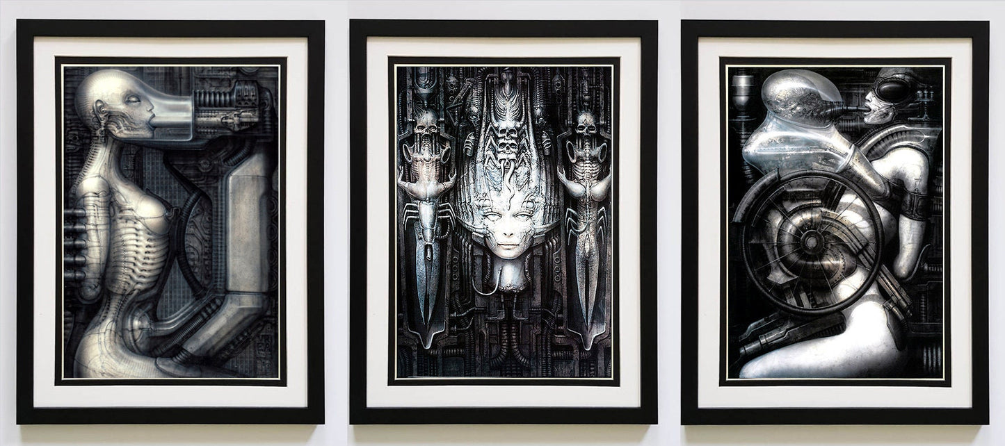 Giger Framed Art Poster Biomechanoid Set