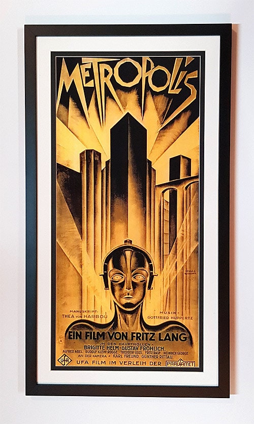 Fritz Lang Metropolis Movie Poster Framed & Mated  Finest Quality