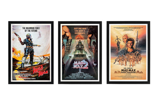 Mad Max Movie Poster Set Framed