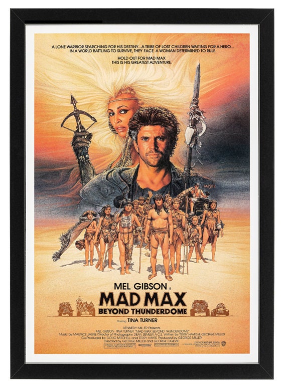 Mad Max Movie Poster Set Framed