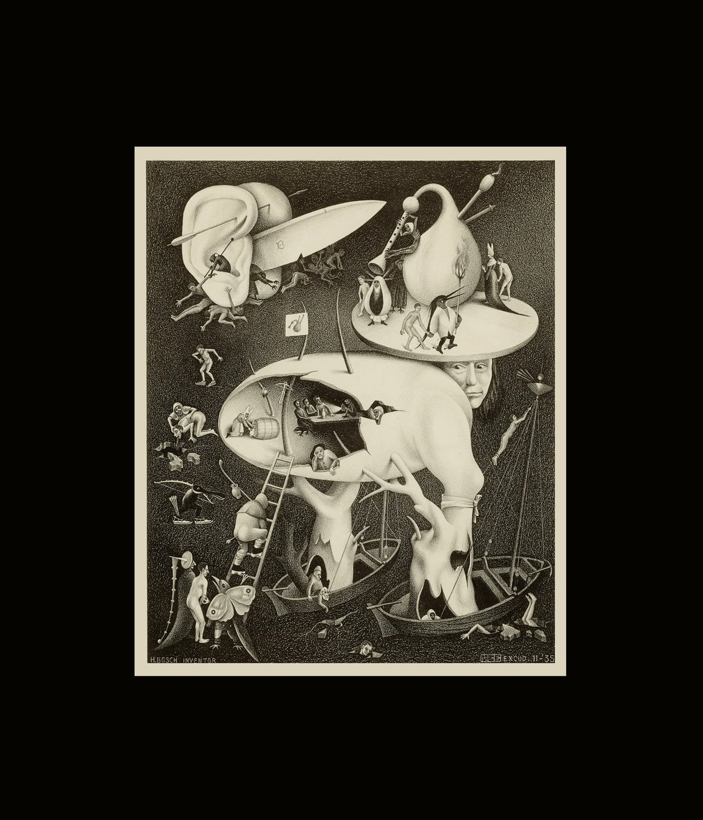 MC Escher Bosch Poster Print