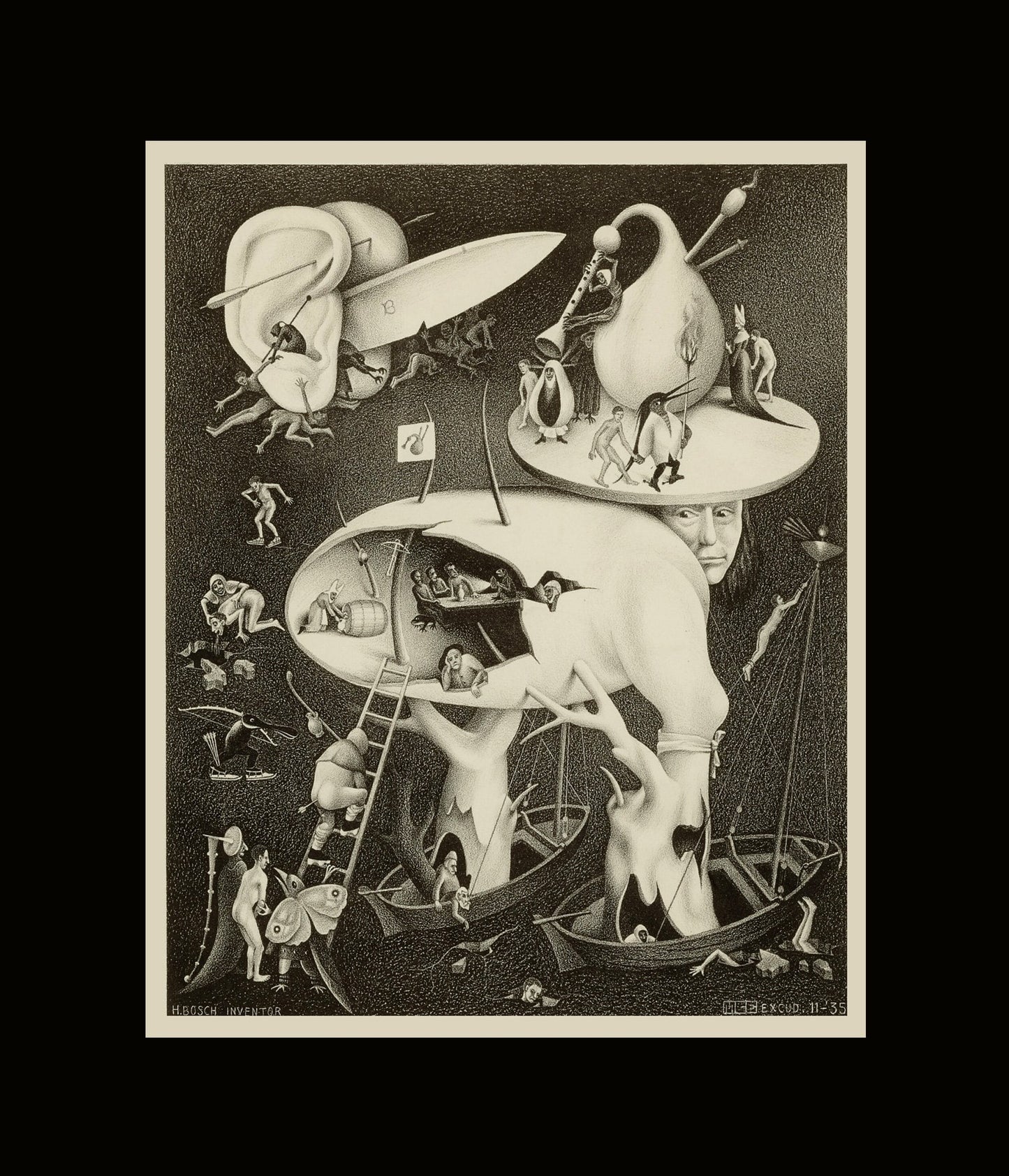 MC Escher Bosch Poster Print