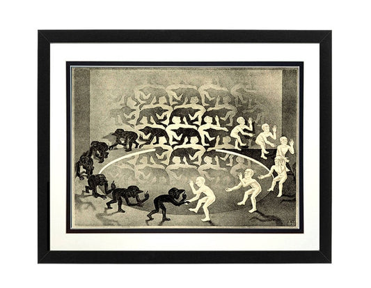 Escher Art Print Encounters