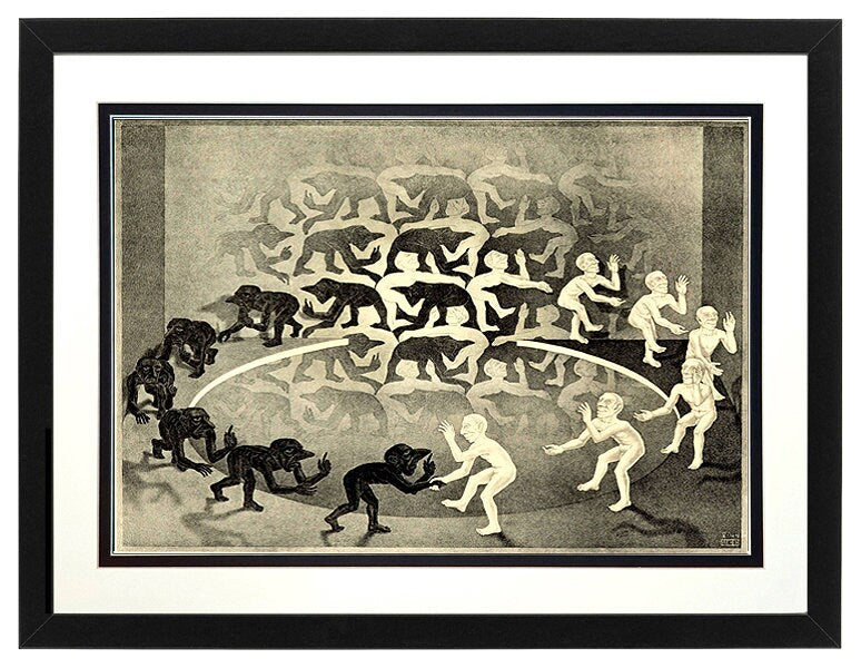 Escher Art Print Encounters