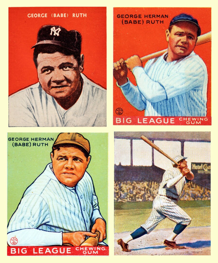 Classic Babe Ruth Poster 24x29