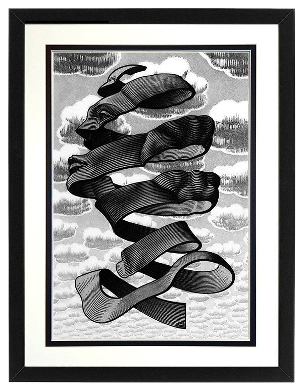 Escher Ribbon Head Set Framed Art Prints