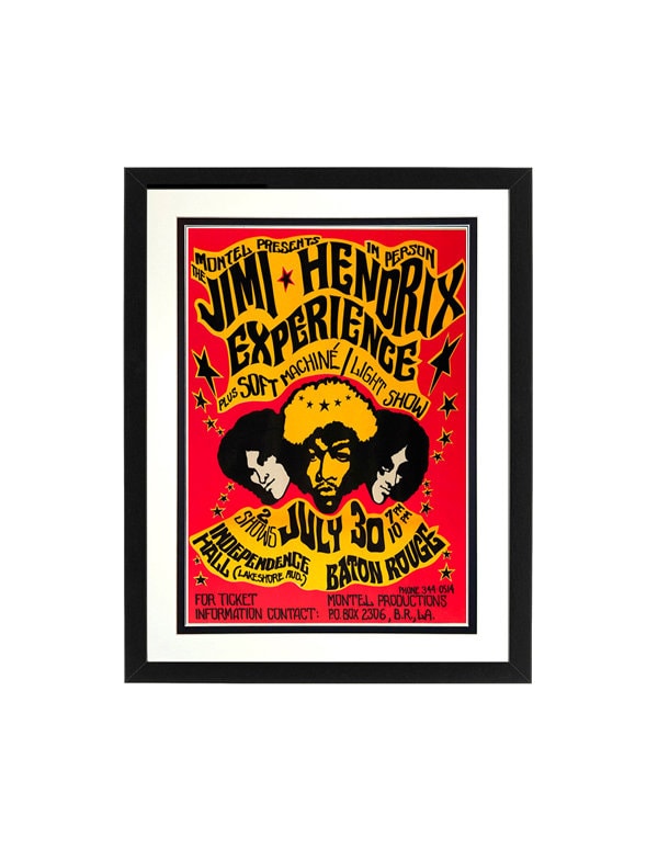 Hendrix Poster Framed