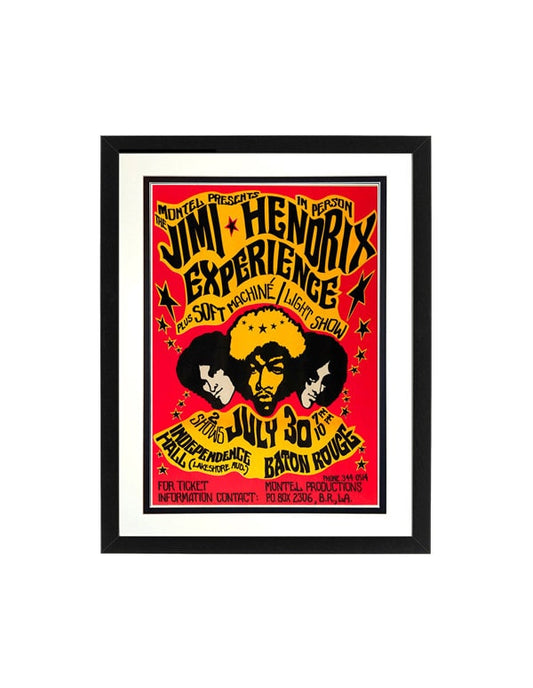 Hendrix Poster Framed