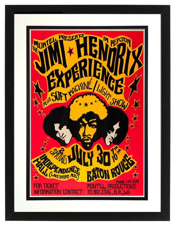 Hendrix Poster Framed