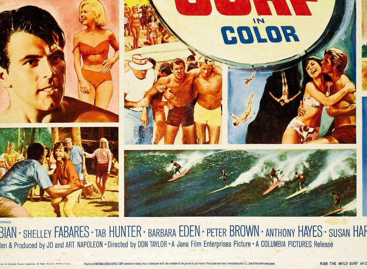 Ride the Wild Surf Poster Framed