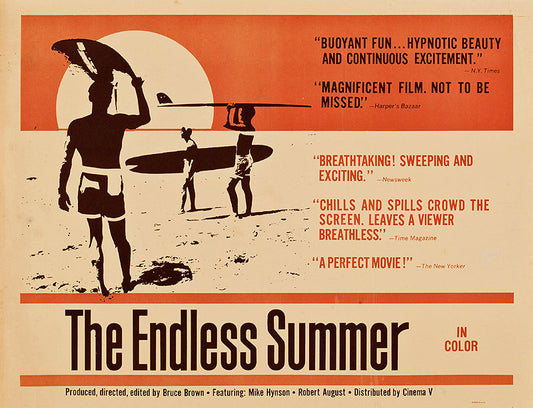 Endless Summer Surfing Movie Print