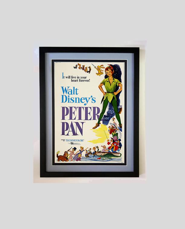 Peter Pan Poster Custom Framed Finest Quality