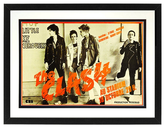 The Clash Concert Poster Double Mated Framed Print