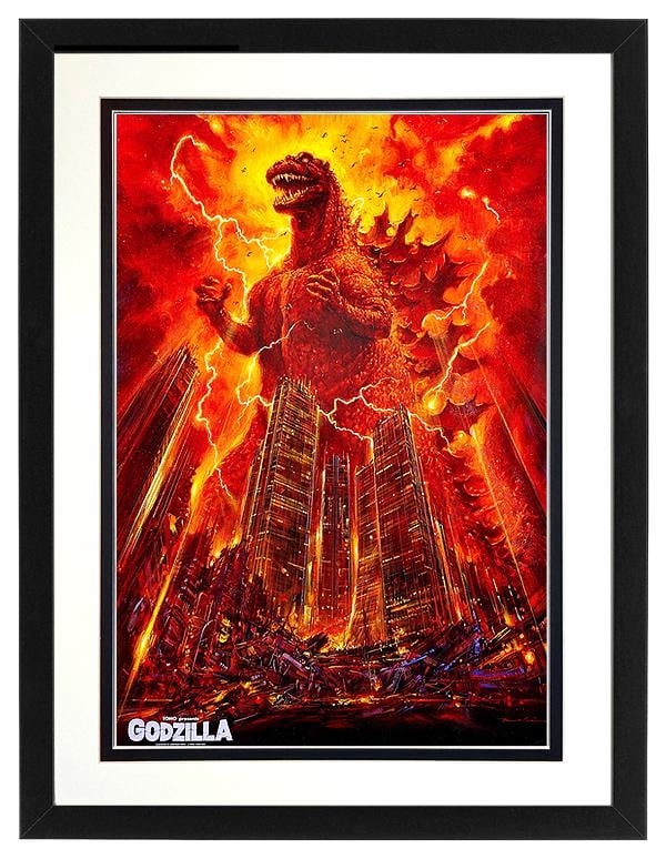 Godzilla Poster Framed