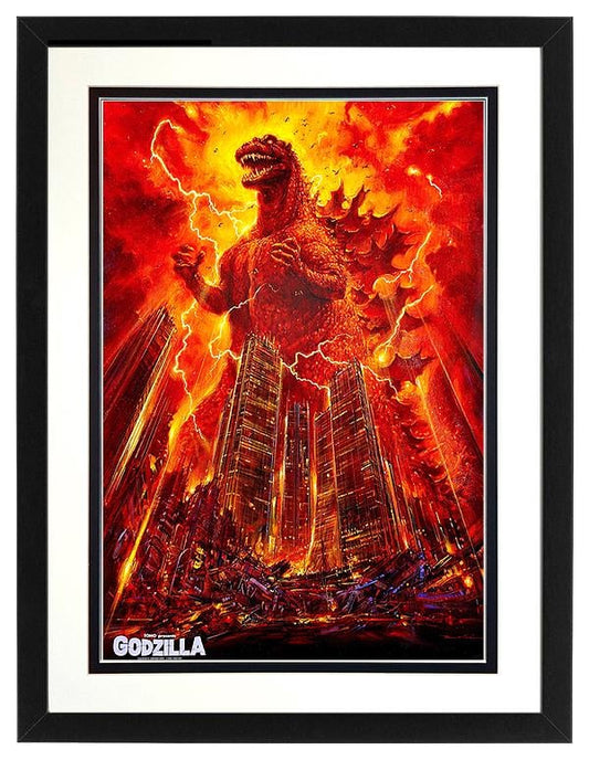 Godzilla Poster Framed