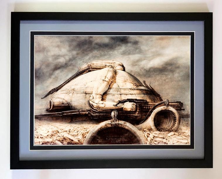 Dune Giger Framed Art Poster