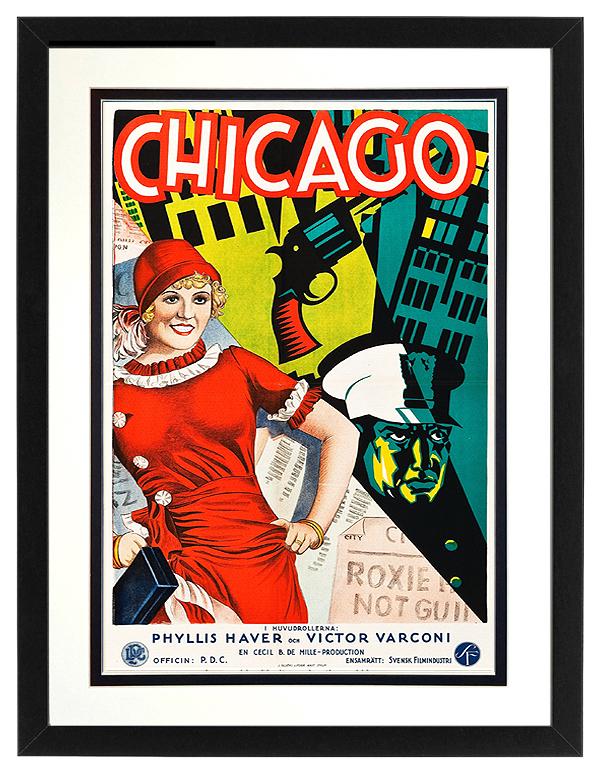Chicago Poster Framed