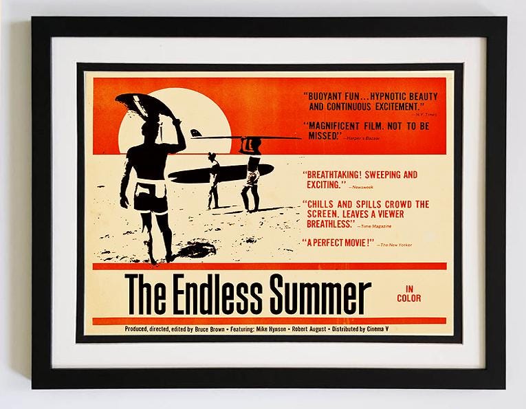 Endless Summer Poster Framed