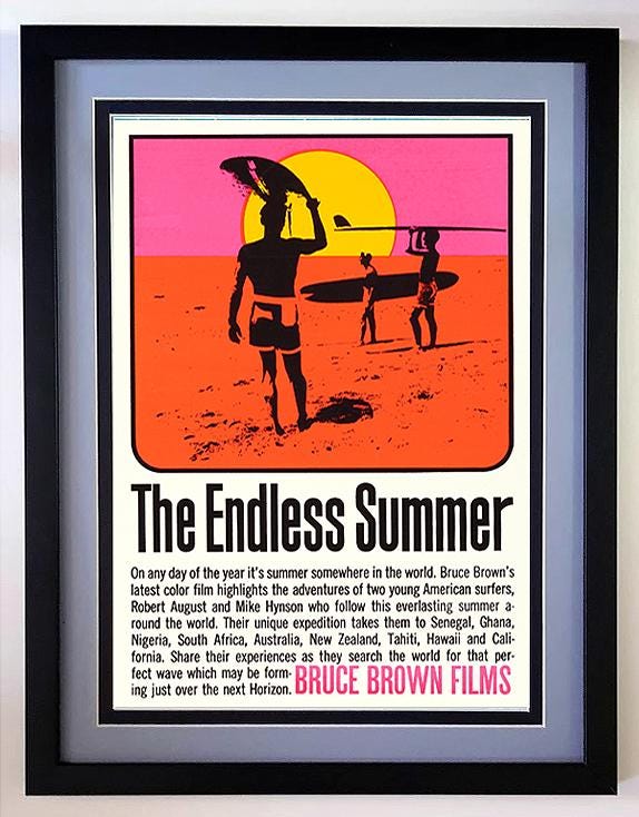 Endless Summer Poster Framed