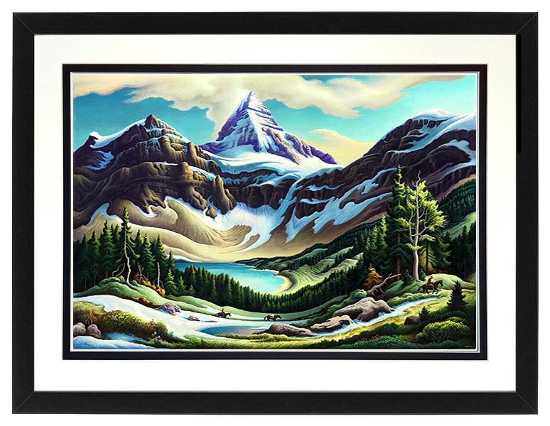 Rocky MountainTrail Riders by Thomas Hart Benton Framed Print