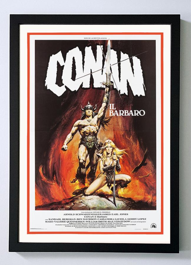 Conan the Barbarian Poster Framed