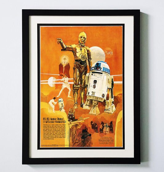 Star Wars Poster  C3PO and R2D2 Framed