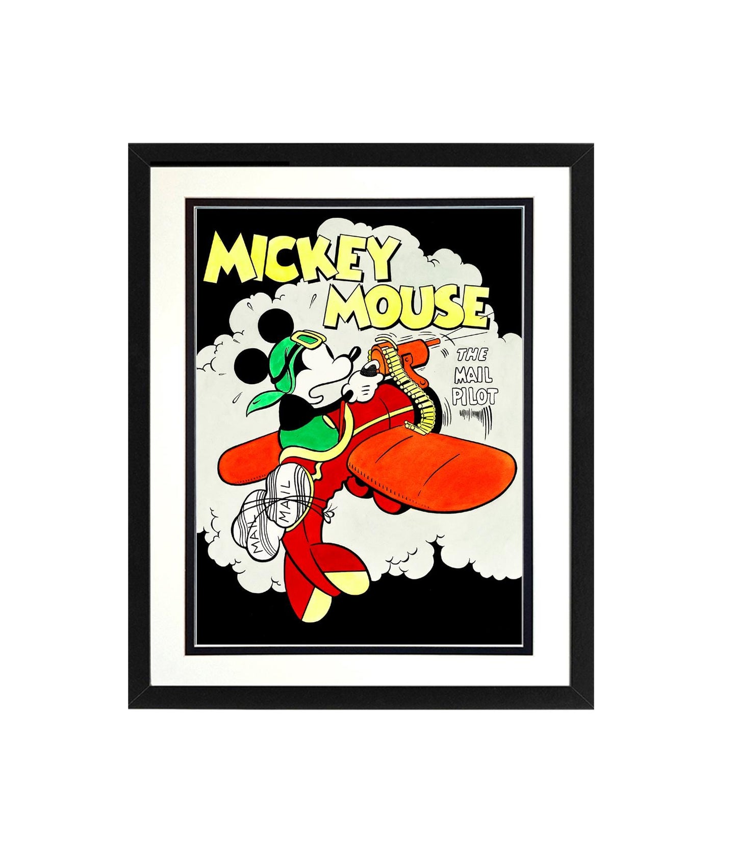 Mickey the Mail Pilot Poster Framed