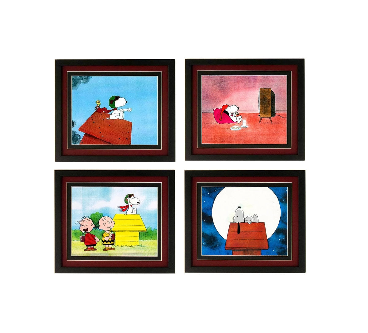 Snoopy Adventures Poster Set Framed