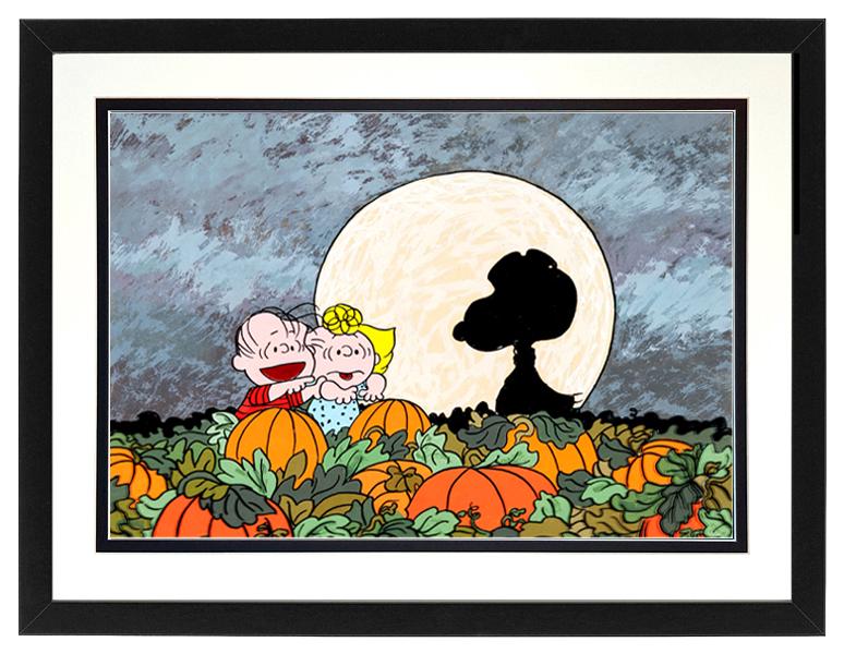 Snoopy Holloween Poster Framed