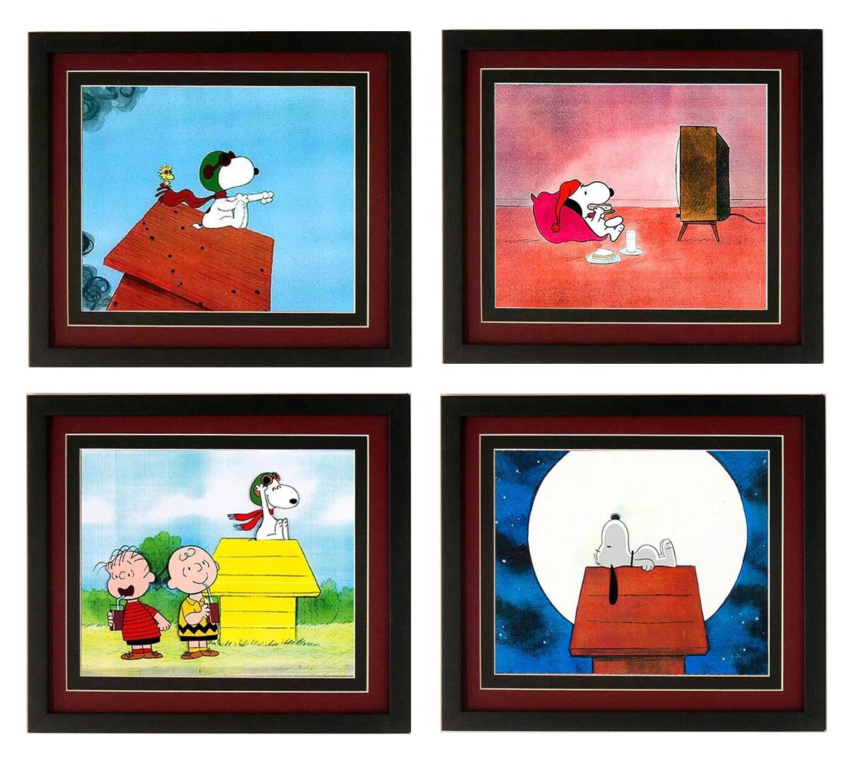 Snoopy Adventures Poster Set Framed