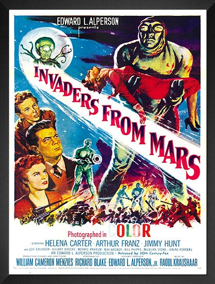 Invaders From Mars Framed Movie Poster