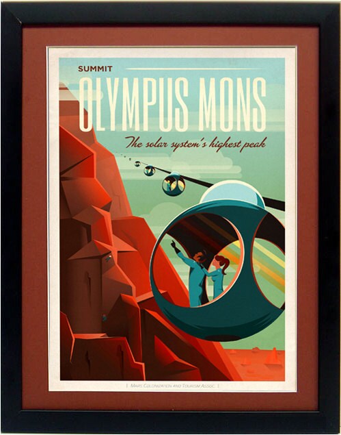 Set of 3 SpaceX Vintage Space Travel Posters