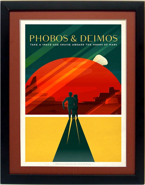 Set of 3 SpaceX Vintage Space Travel Posters