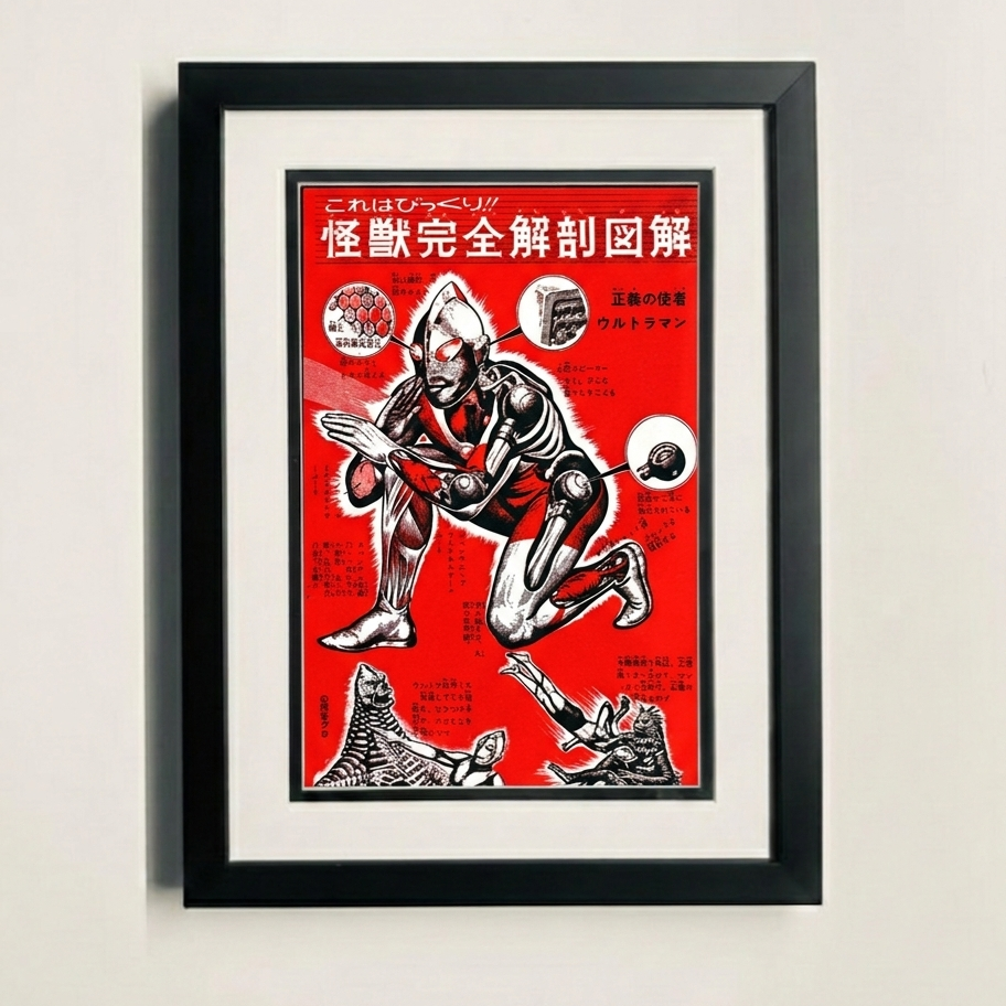 Ultraman Kaiju Anatomy Poster 