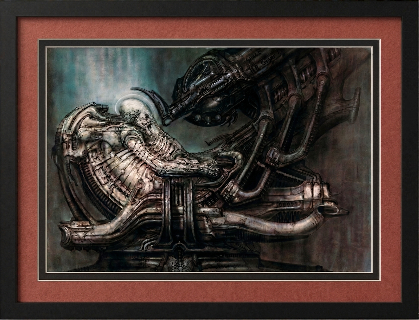H.R. Giger Alien Astronaut Framed Poster