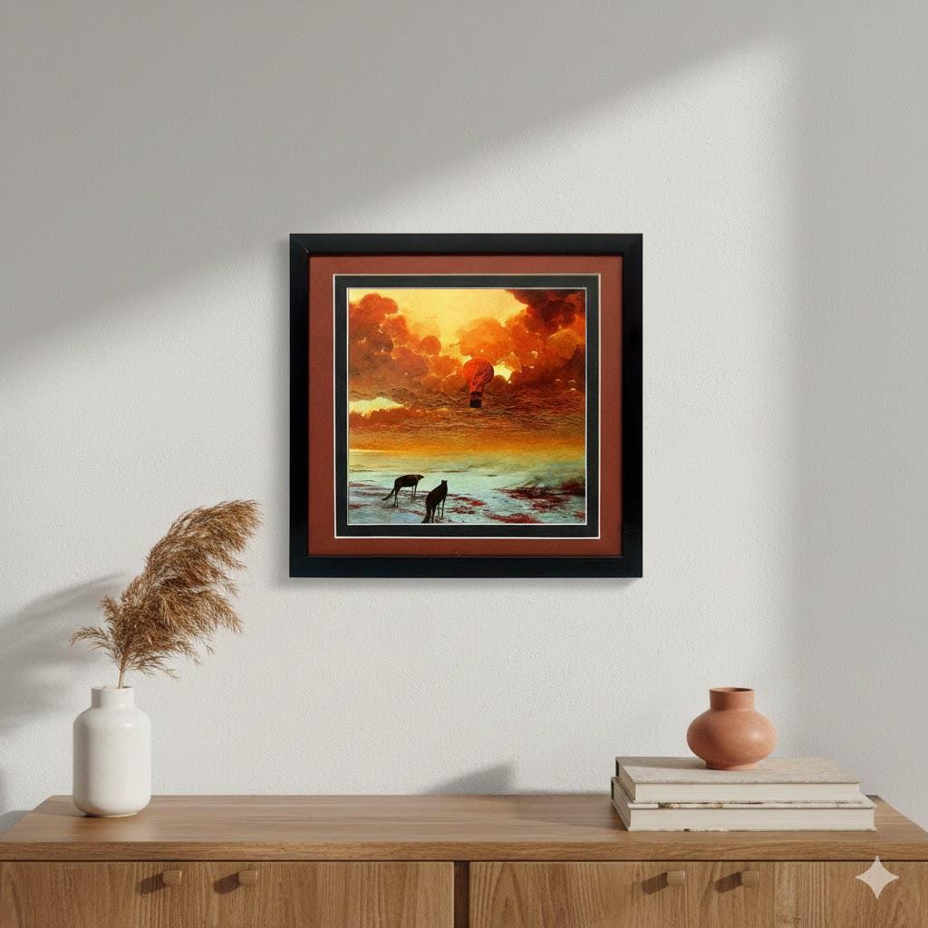 Beksinski Art Poster Nevermore Framed