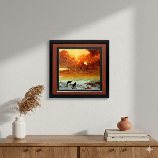 Beksinski Art Poster Nevermore Framed