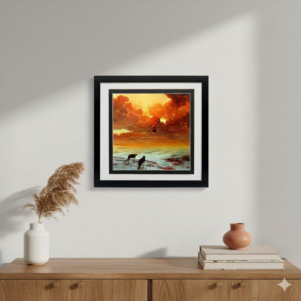 Beksinski Art Poster Nevermore Framed