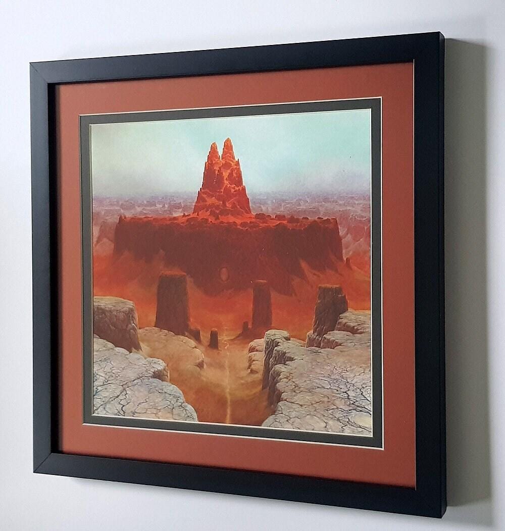 Beksinski Art Surreal Landscape Fine Art Framed Print