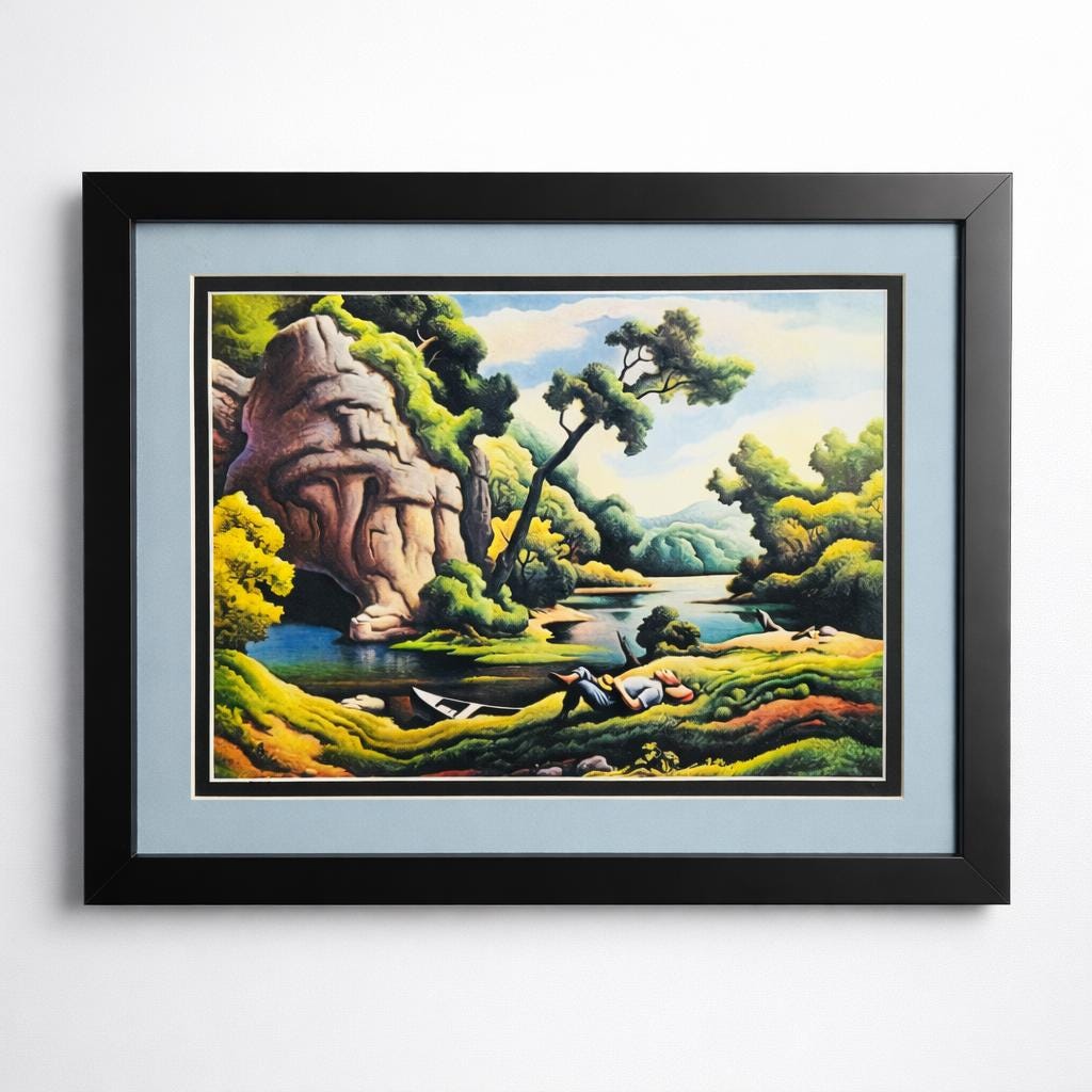 Thomas Hart Benton Spring Cave Framed Print