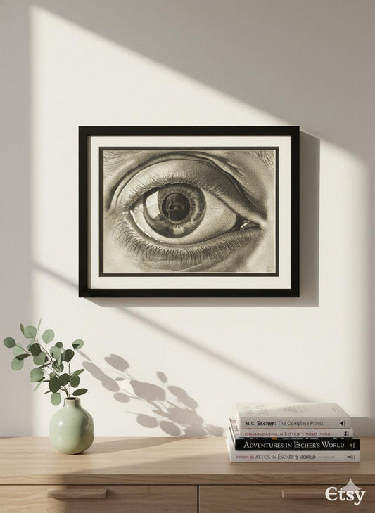 M.C. Escher Eye Framed Print
