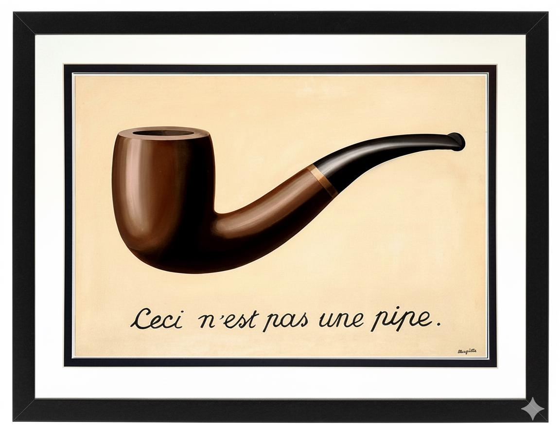 René Magritte Framed Art Print Pipe