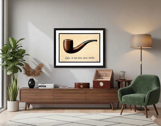 René Magritte Framed Art Print Pipe