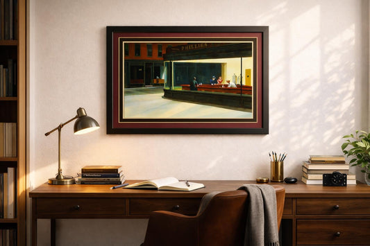 Edward Hopper Nighthawks Framed Print Premium